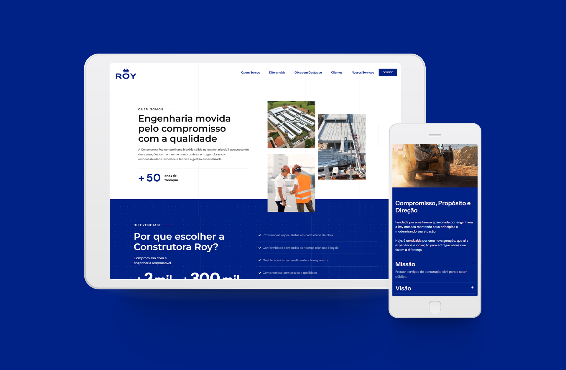 quem somos Roy website